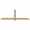 Ekena Millwork Eugene Smooth Timber Gable Bracket, Western Red Cedar, 108"W x 36"H x 5 1/2"D x 5 1/2"F, 8/12 Pitch GBW108X36X0606EUG00SWR - alternate 1